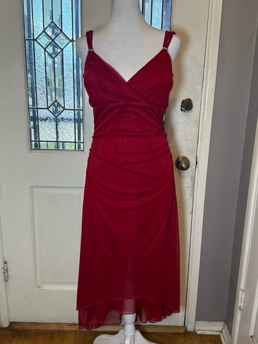 Scarlett Nite Red High-Low Evening Dress